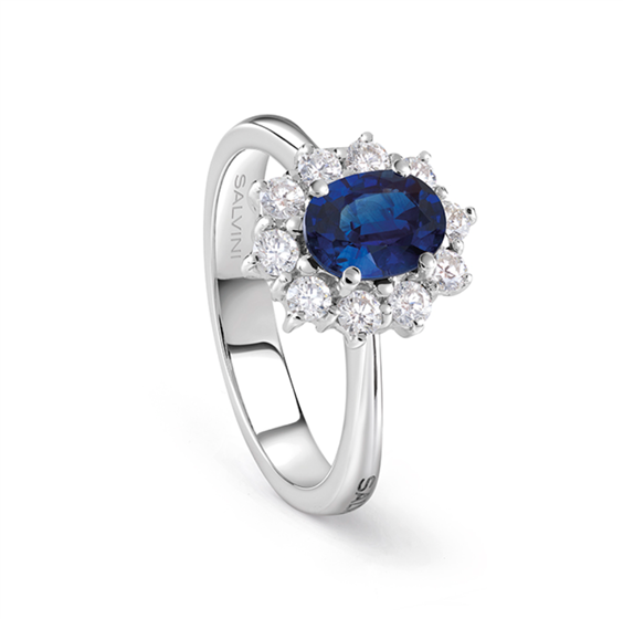 Anello Salvini Donna LOVE for COLOR in Oro bianco Zaffiro blu 1.02 Ct 20099168 - 20099168
